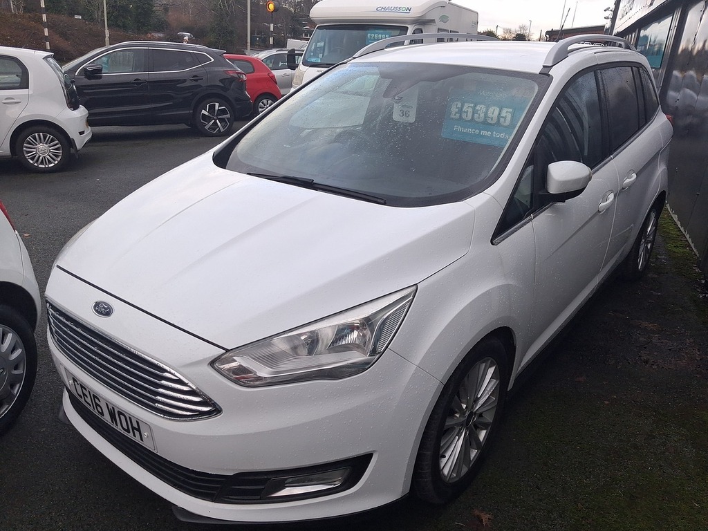 Ford Grand C-Max 1.0T Ecoboost Titanium Mpv Euro CE16WOH White #2