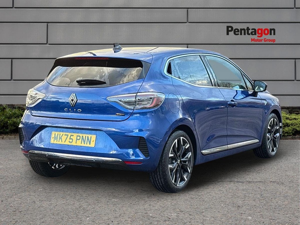 Renault Clio 1.6 E Tech Techno Hatchback Hybrid MK75PNN Blue #4