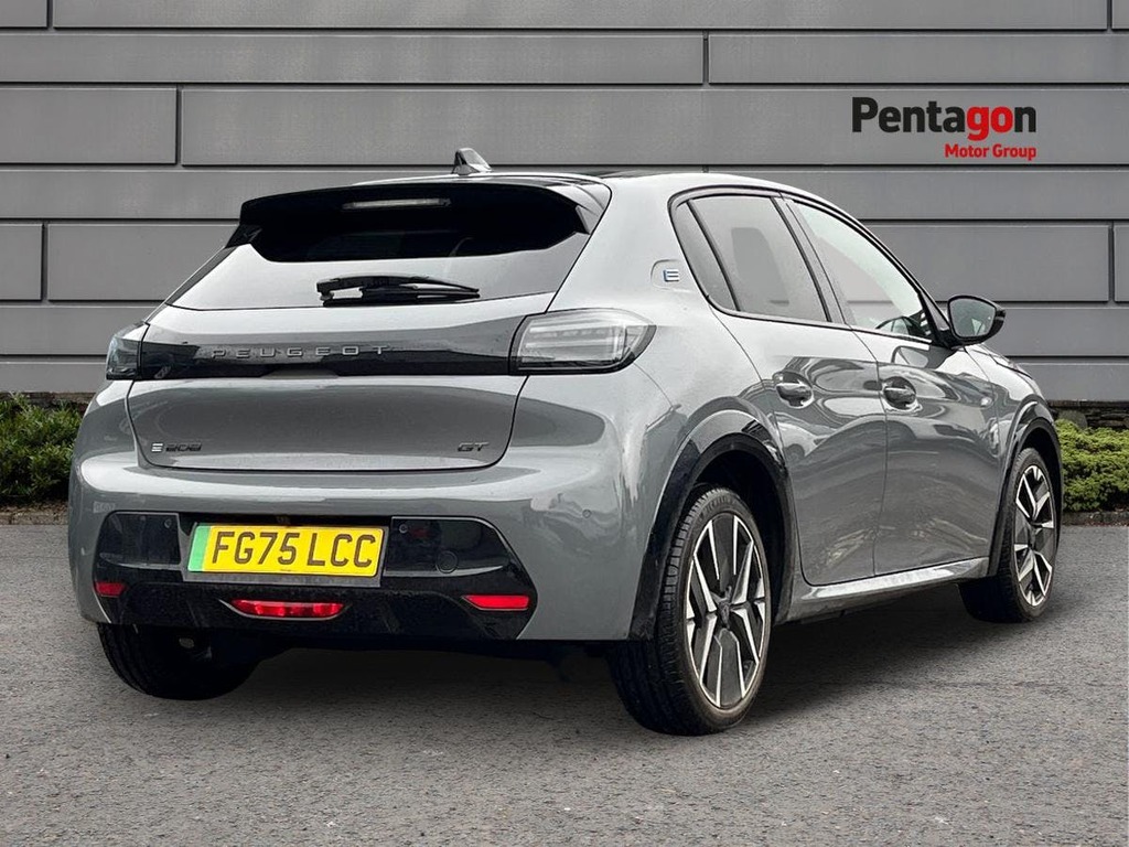Peugeot e-208 50Kwh Gt Hatchback 7.4Kw Charge FG75LCC Grey #4
