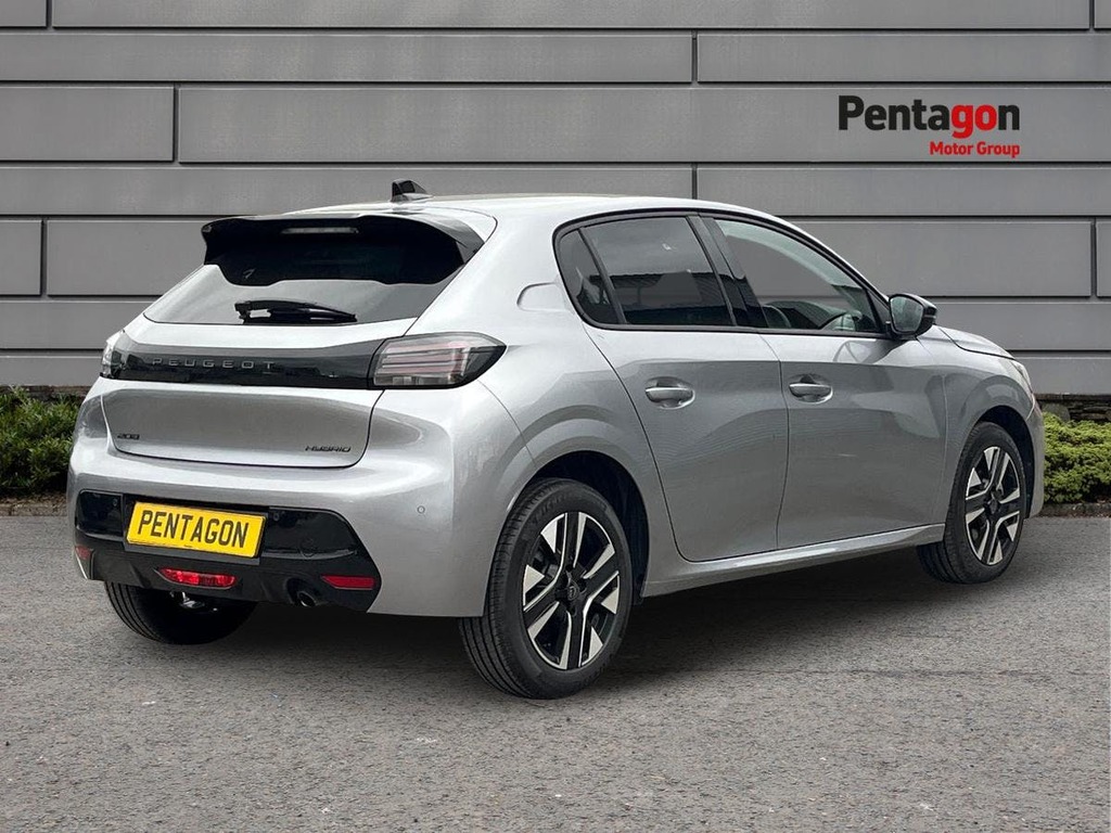 Peugeot 208 1.2 Hybrid Allure Hatchback Hybrid E Ds FH75YWY Grey #4