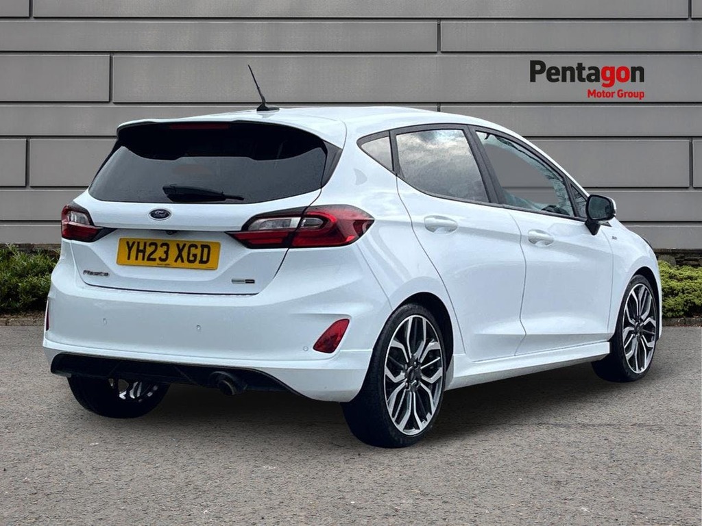 Ford Fiesta 1.0T Ecoboost Mhev St Line X Edition Hatchback YH23XGD White #4