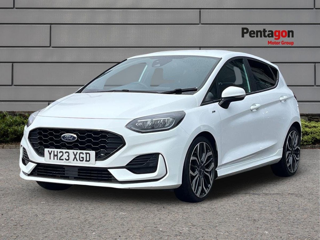 Ford Fiesta 1.0T Ecoboost Mhev St Line X Edition Hatchback YH23XGD White #3