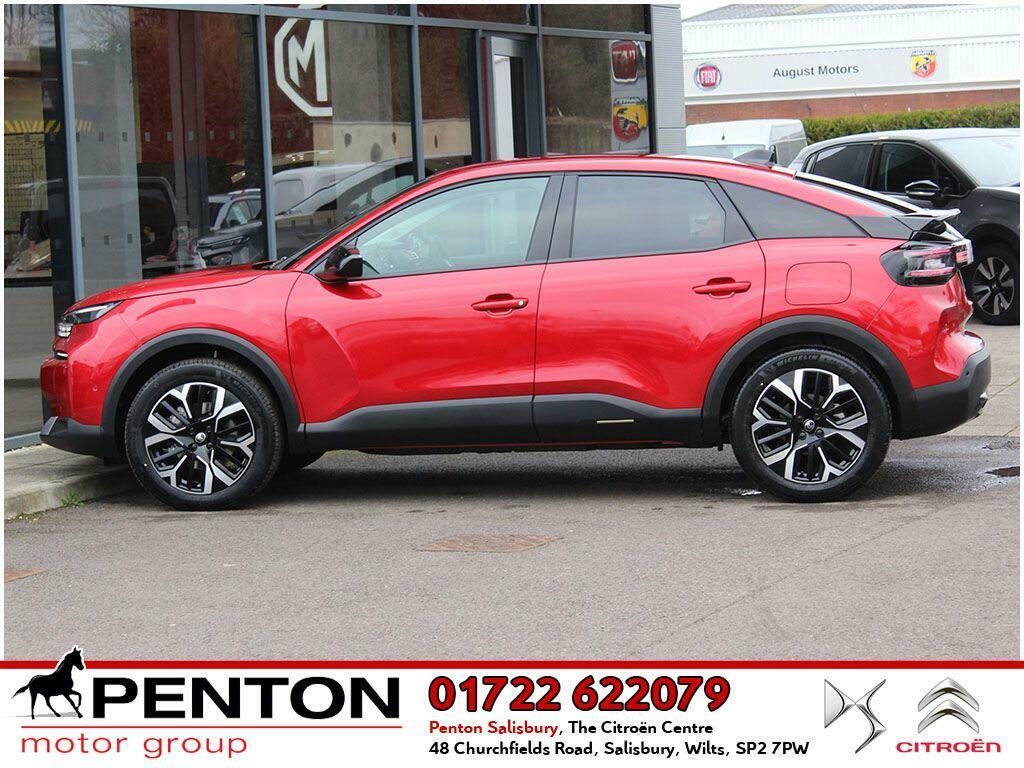 Citroen e-C4 Extended Range 54Kwh Max 7.4Kw Charger HG74YKT Red #3