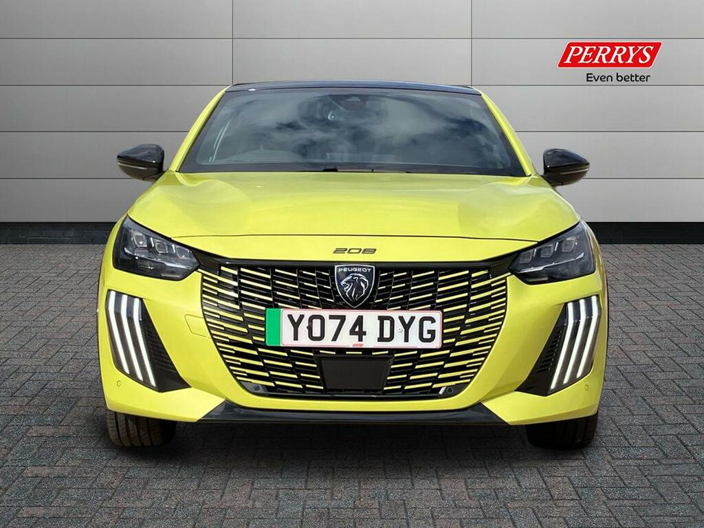 Peugeot e-208 115Kw Gt 51Kwh YO74DYG Yellow #4