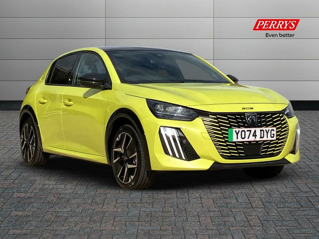 Peugeot e-208 115Kw Gt 51Kwh Yellow