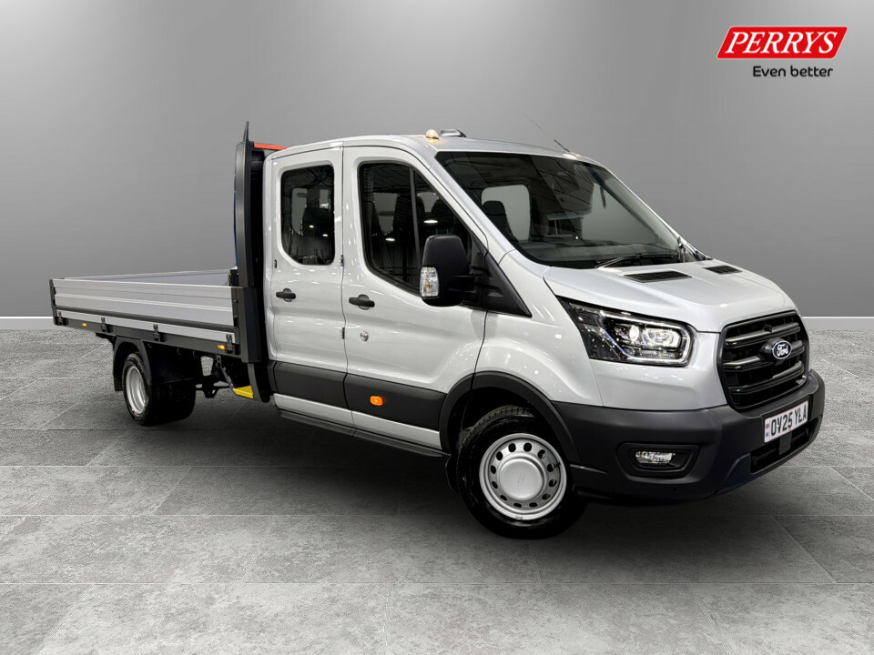 Ford Transit Custom 2.0 350 Ecoblue Leader Chassis Double Cab Dies Silver