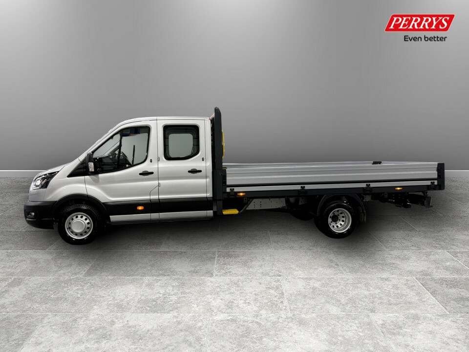 Ford Transit Custom 2.0 350 Ecoblue Leader Chassis Double Cab Dies Silver #4