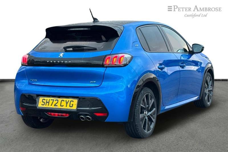 Peugeot 208 1.2 Puretech 130 Gt Premium Eat8 - 2022 72 SH72CYG Blue #3