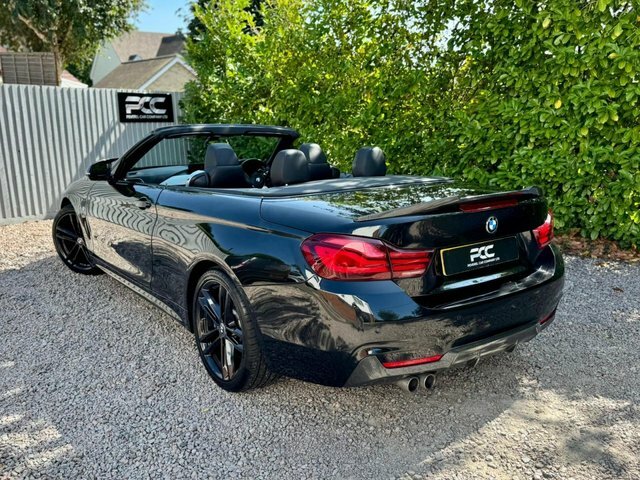 BMW 4 Series 2020 2.0 420D M Sport Convertible Black #2