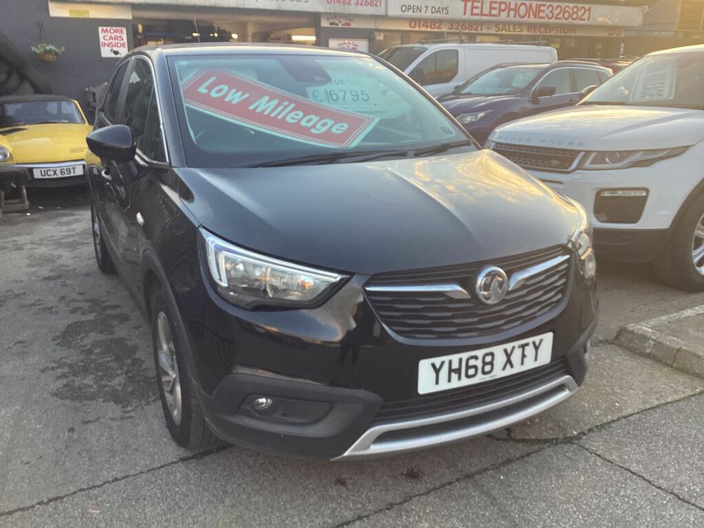 Vauxhall Crossland X 1.2L Tech Line Nav Suv Euro 6 8 YH68XTY Black #4