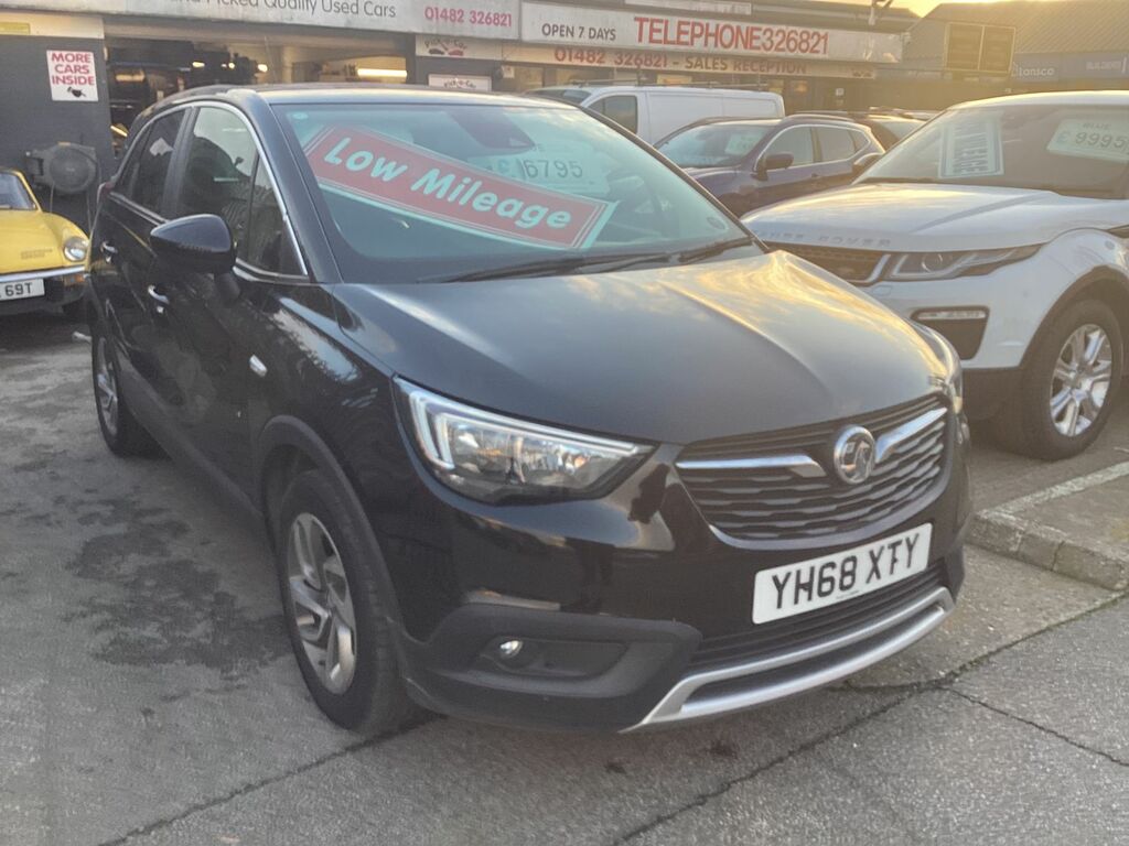 Vauxhall Crossland X 1.2L Tech Line Nav Suv Euro 6 8 YH68XTY Black #3