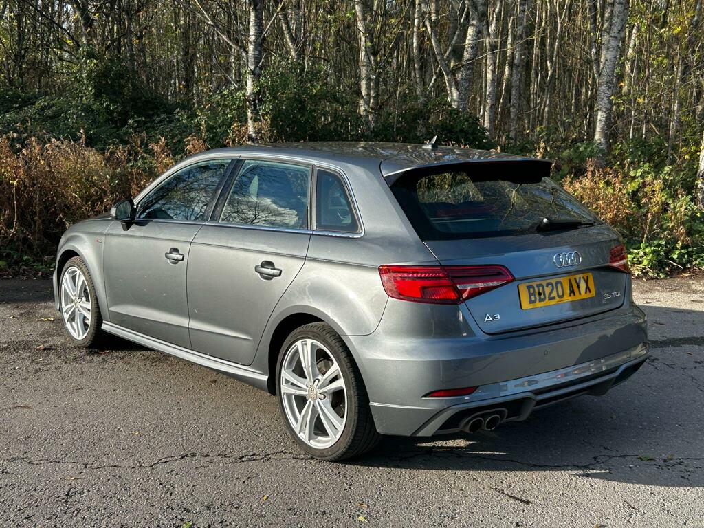 Audi A3 2.0 Tdi 35 S Line Sportback S Tronic Euro 6 Ss Grey #4