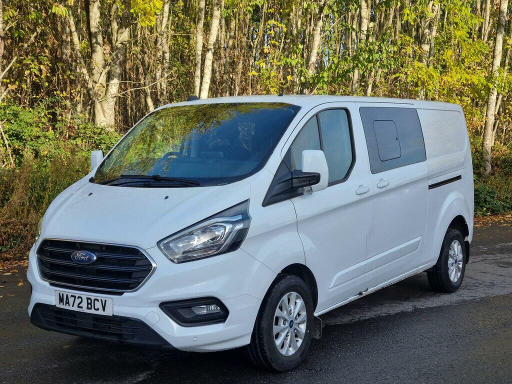 Ford Transit Custom 2.0 300 Ecoblue Limited Crew Van L2 H1 Euro 6 Ss MA72BCV White #3