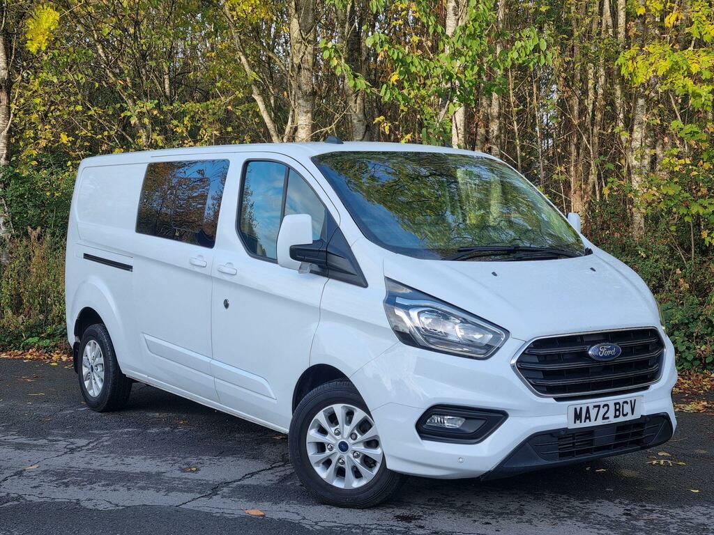 Ford Transit Custom 2.0 300 Ecoblue Limited Crew Van L2 H1 Euro 6 Ss White