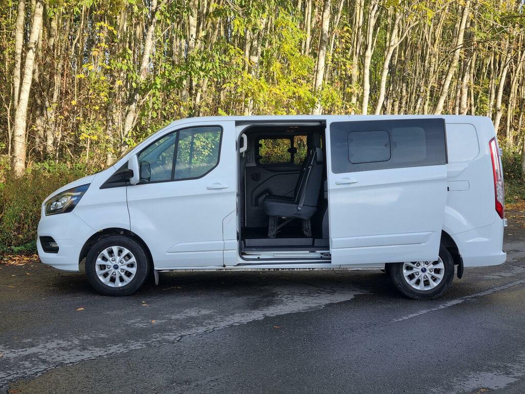 Ford Transit Custom 2.0 300 Ecoblue Limited Crew Van L2 H1 Euro 6 Ss MA72BCV White #6