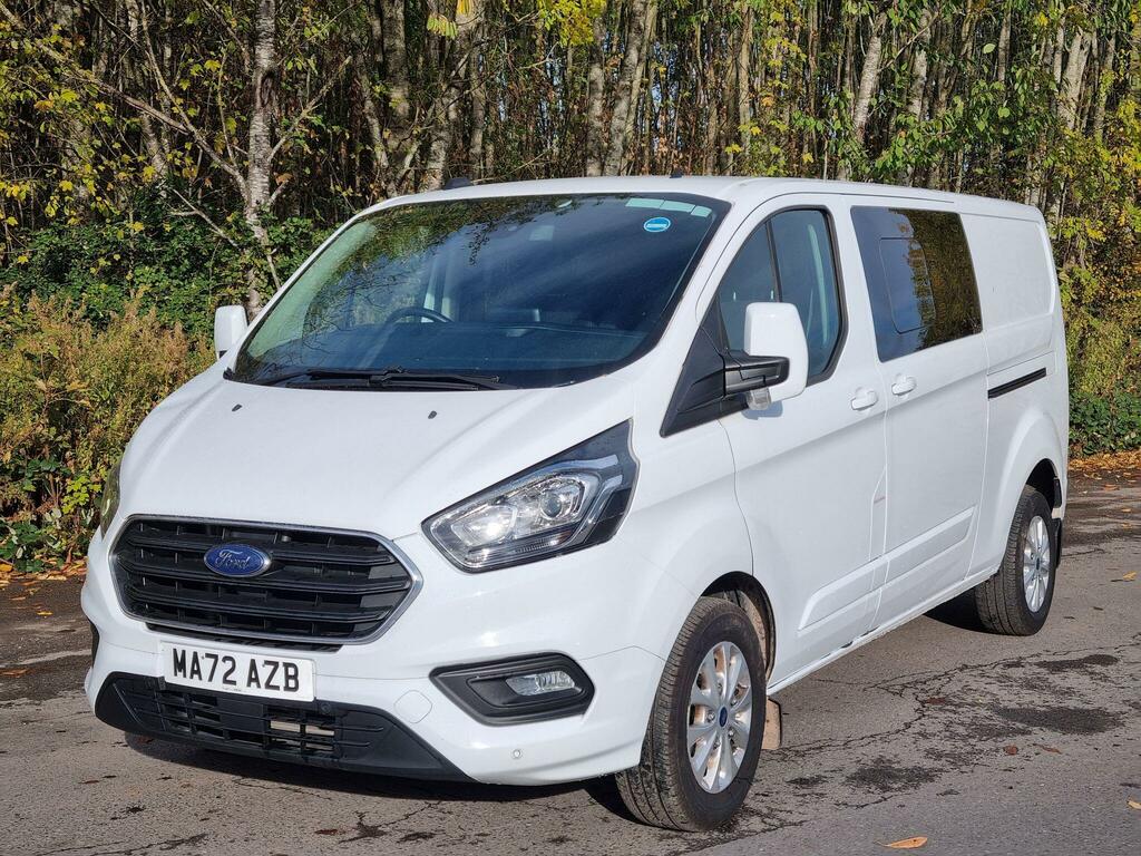 Ford Transit Custom 2.0 300 Ecoblue Limited Crew Van L2 H1 Euro 6 Ss MA72AZB White #3