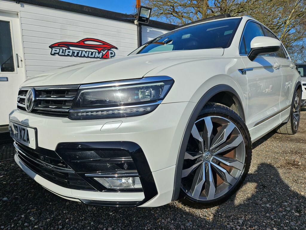 Volkswagen Tiguan 2.0 Tdi Bluemotion Tech R-line Dsg 4Motion Euro 6 MF17XZA White #4