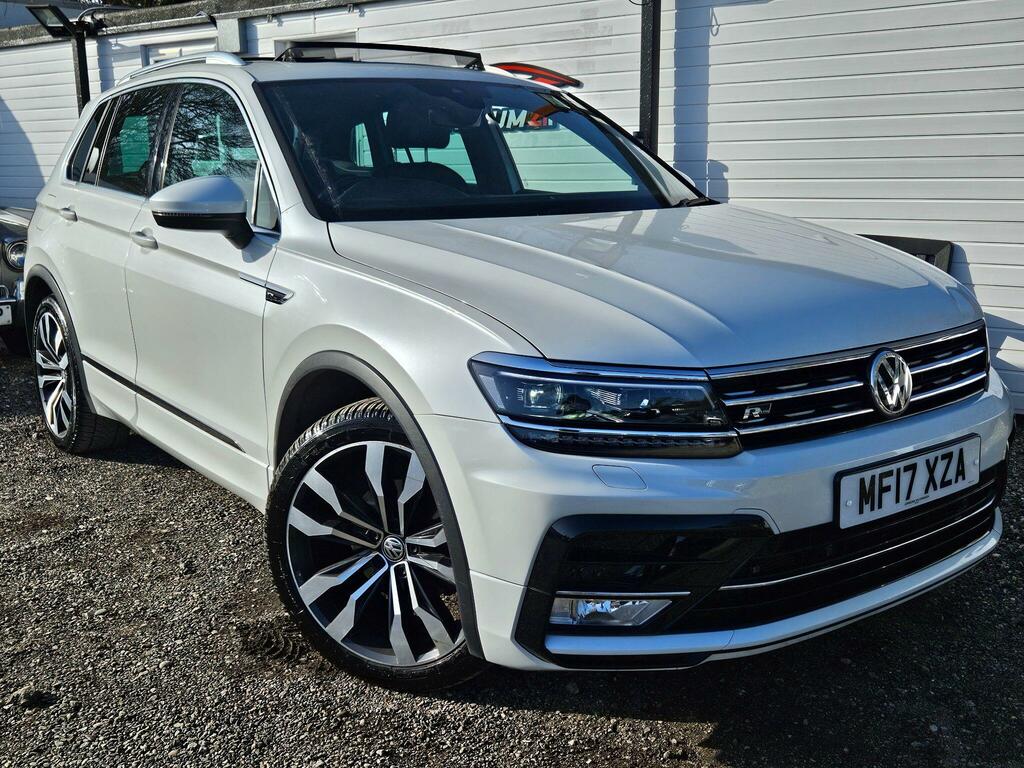 Volkswagen Tiguan 2.0 Tdi Bluemotion Tech R-line Dsg 4Motion Euro 6 MF17XZA White #2