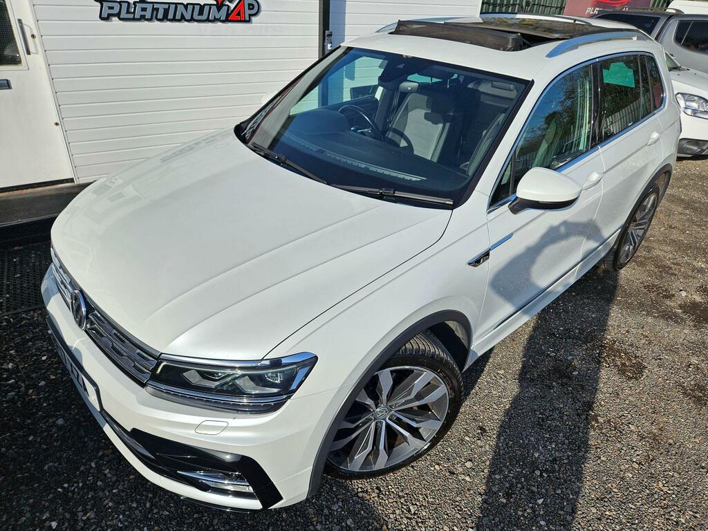 Volkswagen Tiguan 2.0 Tdi Bluemotion Tech R-line Dsg 4Motion Euro 6 MF17XZA White #5