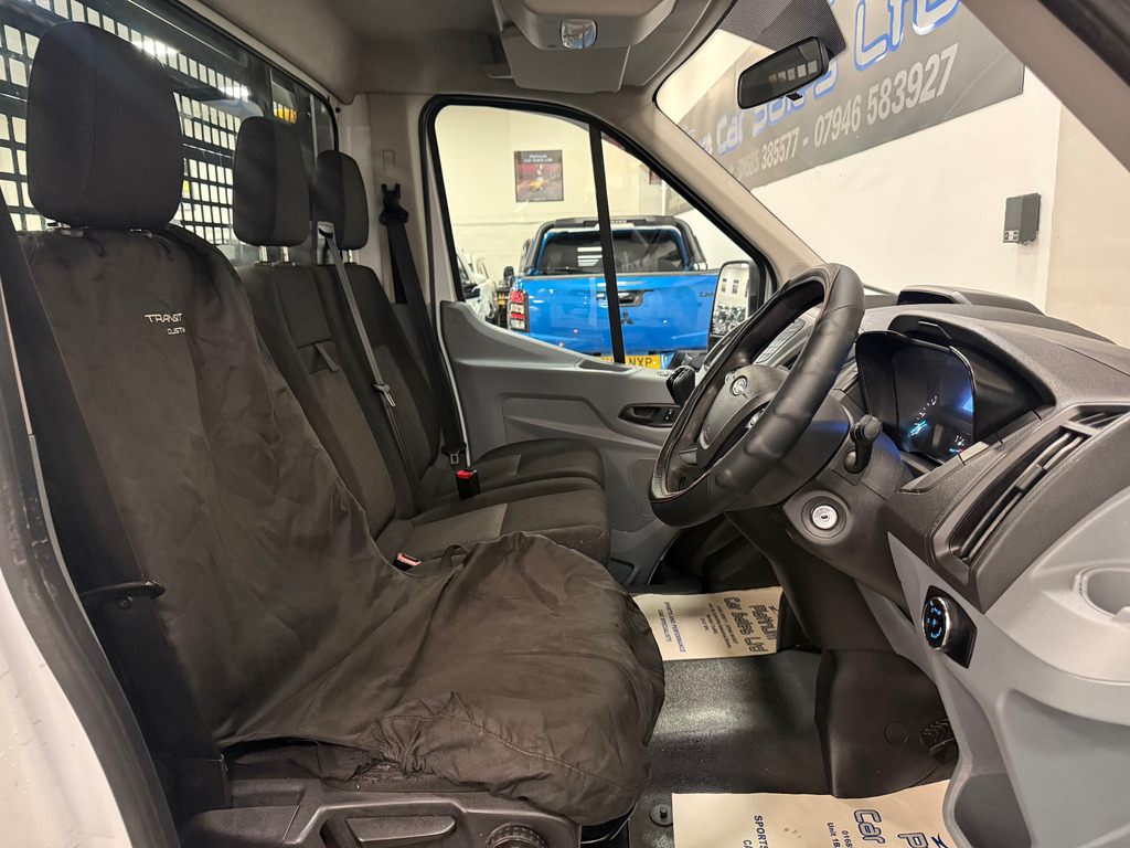 Ford Transit Custom 350 Xlwb Dropside MK18WFA White #6
