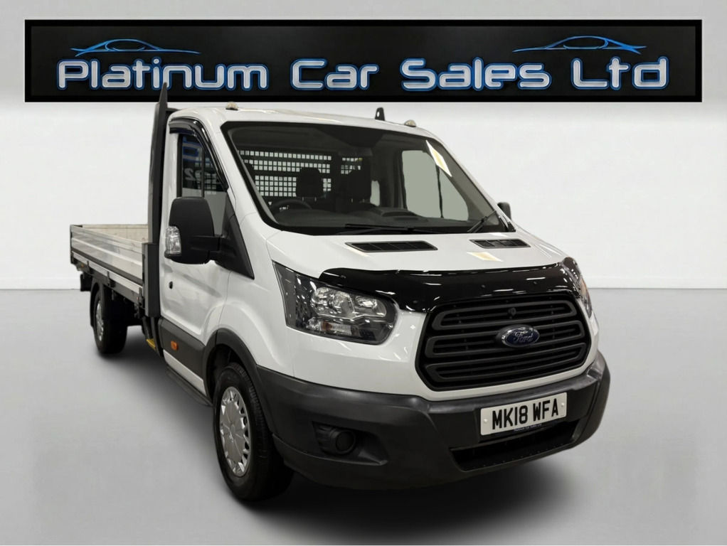 Ford Transit Custom 350 Xlwb Dropside White