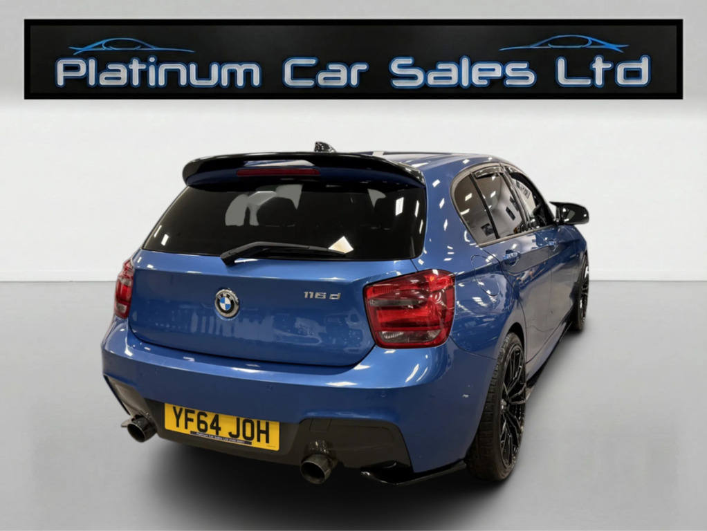 BMW 1 Series 116D M Sport YF64JOH Blue #6