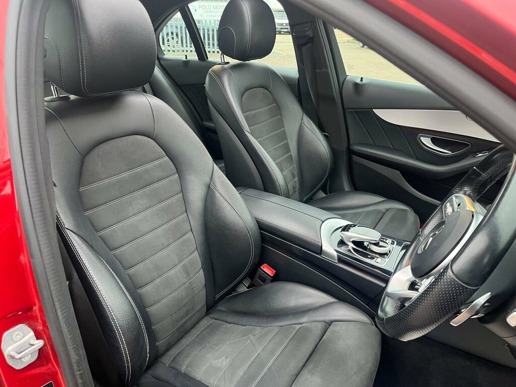 Mercedes-Benz C Class 2.0 C220d Amg Line Premium Plus G-tronic Euro 6 CJ68CUY Red #4