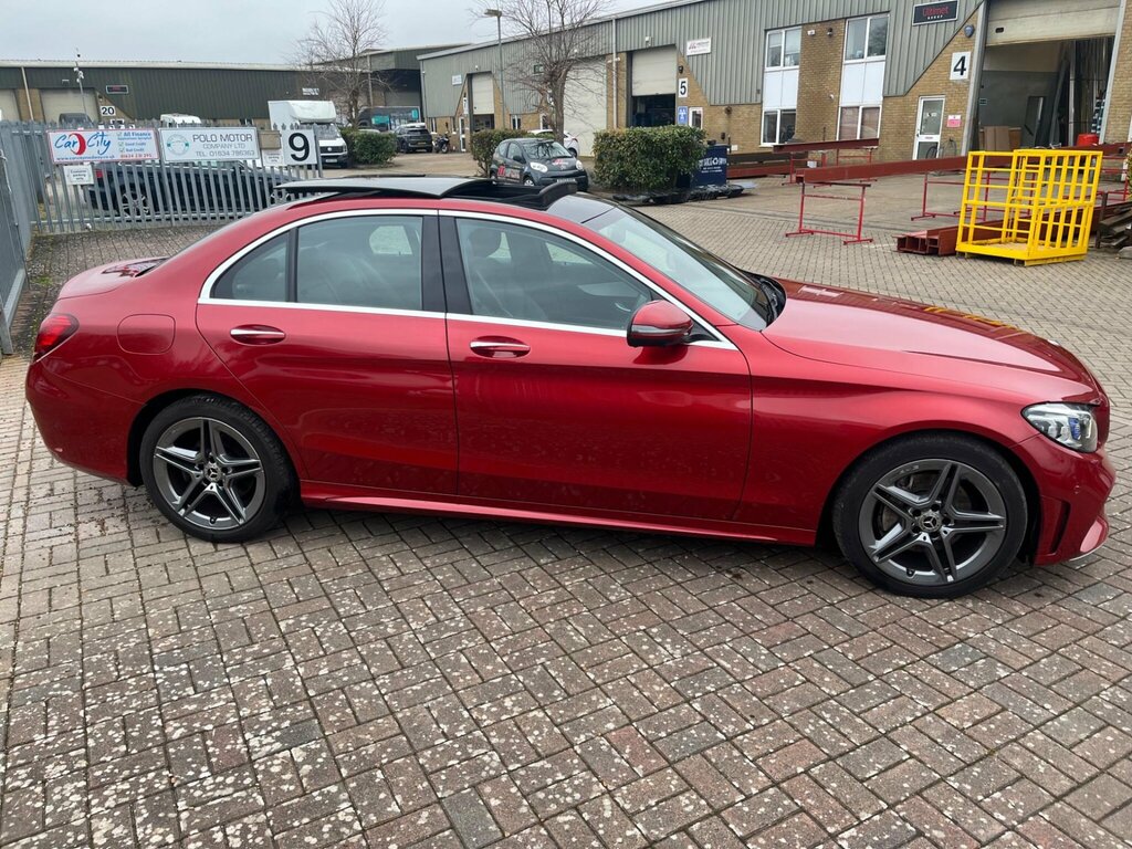 Mercedes-Benz C Class 2.0 C220d Amg Line Premium Plus G-tronic Euro 6 CJ68CUY Red #2