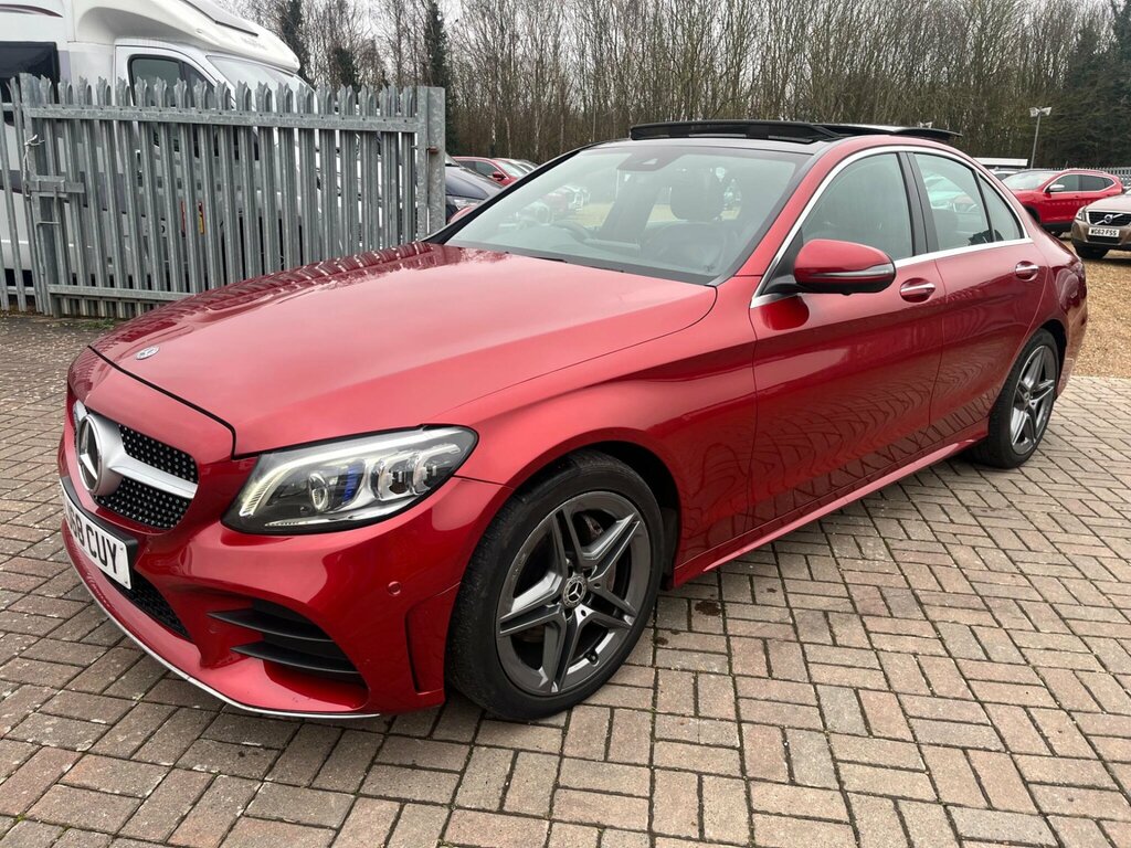 Mercedes-Benz C Class 2.0 C220d Amg Line Premium Plus G-tronic Euro 6 CJ68CUY Red #3
