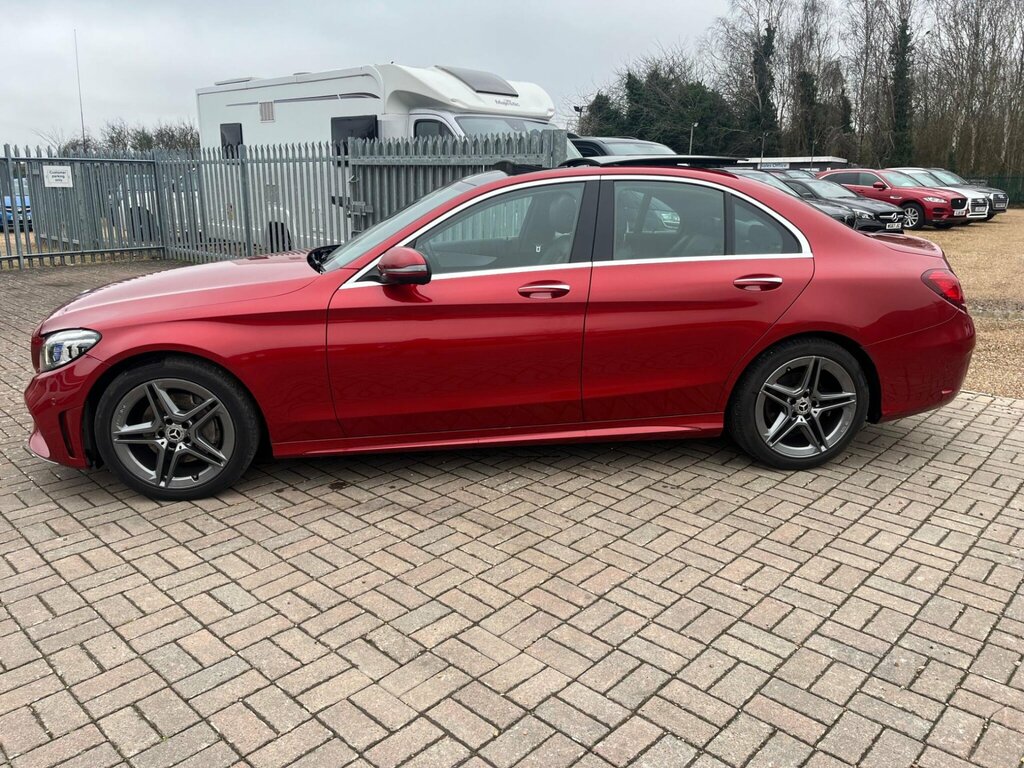 Mercedes-Benz C Class 2.0 C220d Amg Line Premium Plus G-tronic Euro 6 CJ68CUY Red #5