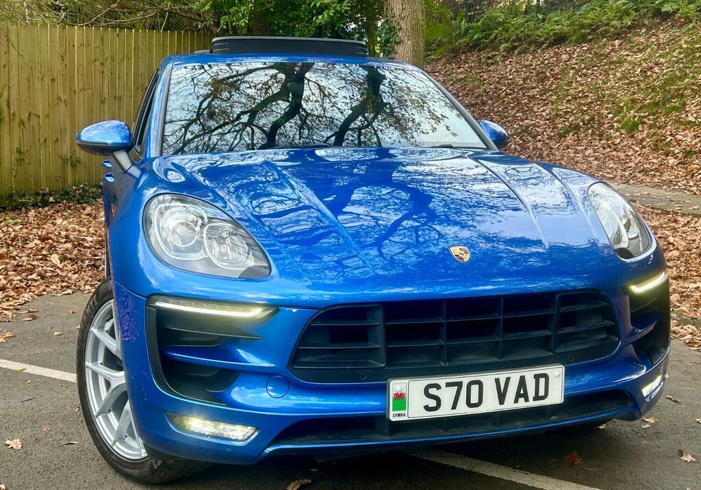 Porsche Macan Suv Turbo 4X4panroof-camera-7servicesstunning Blue #4