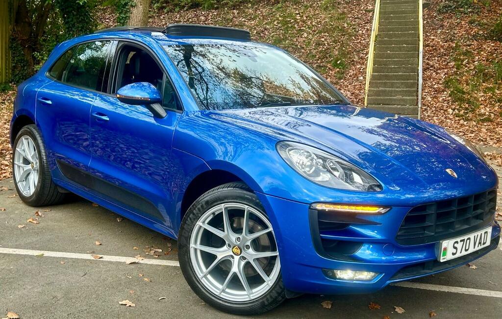 Porsche Macan Suv Turbo 4X4panroof-camera-7servicesstunning Blue