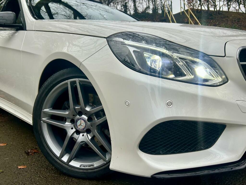 Mercedes-Benz E Class Saloon E220amg Night Edition Prem1owner-only 35 White #3
