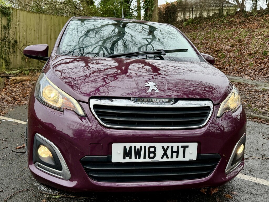 Peugeot 108 Hatchback 1.2Allurecam-dab-bt-purple-fsh-2kys-ul MW18XHT Purple #3
