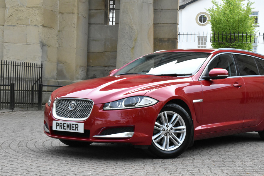 Jaguar XF V6 Luxury Sportbrake Estate Leather Sat Nav Red #5