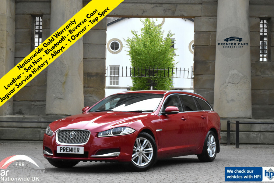 Jaguar XF V6 Luxury Sportbrake Estate Leather Sat Nav Red