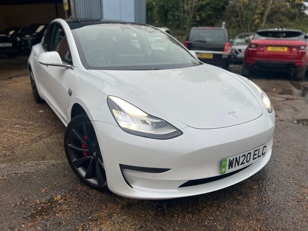 Tesla Model 3 Dual Motor Performance 4Wde Performanc White