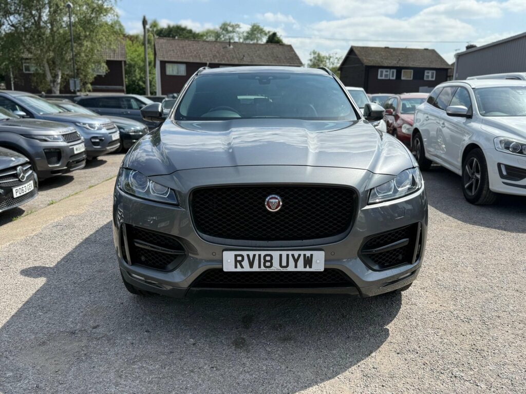 Jaguar F-Pace 2.0 D240 R-sport Awd Euro 6 Ss RV18UYW Grey #2