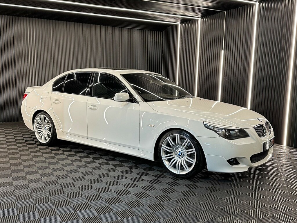 BMW 5 Series 4.8 550I V8 M Sport Euro 4 GBZ599 White #5