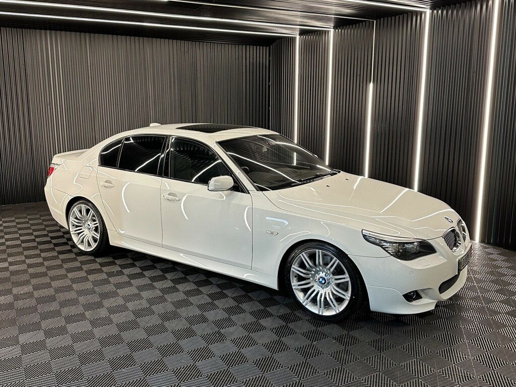 BMW 5 Series 4.8 550I V8 M Sport Euro 4 GBZ599 White #6