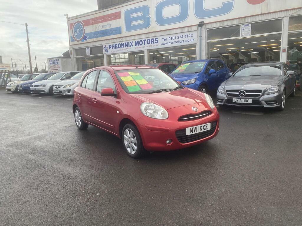 Nissan Micra 1.2 12V Acenta Cvt Euro 5 MV11KXZ Red #5