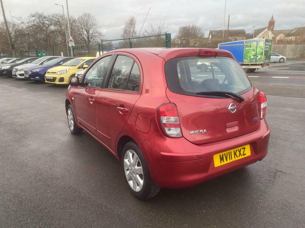 Nissan Micra 1.2 12V Acenta Cvt Euro 5 MV11KXZ Red #3