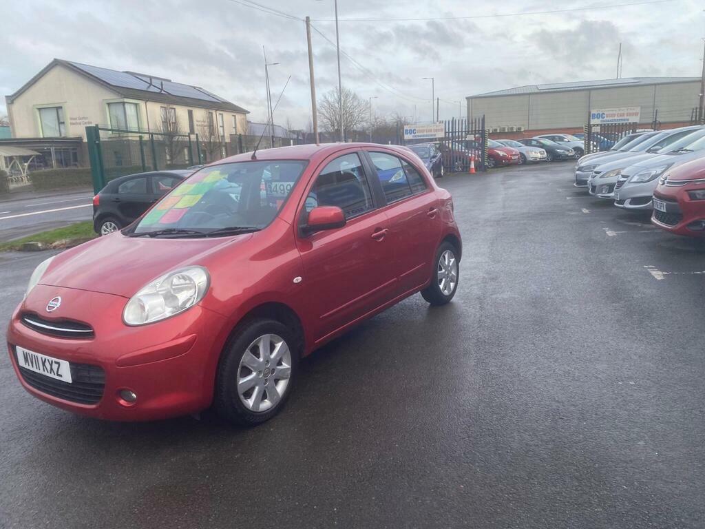 Nissan Micra 1.2 12V Acenta Cvt Euro 5 MV11KXZ Red #2