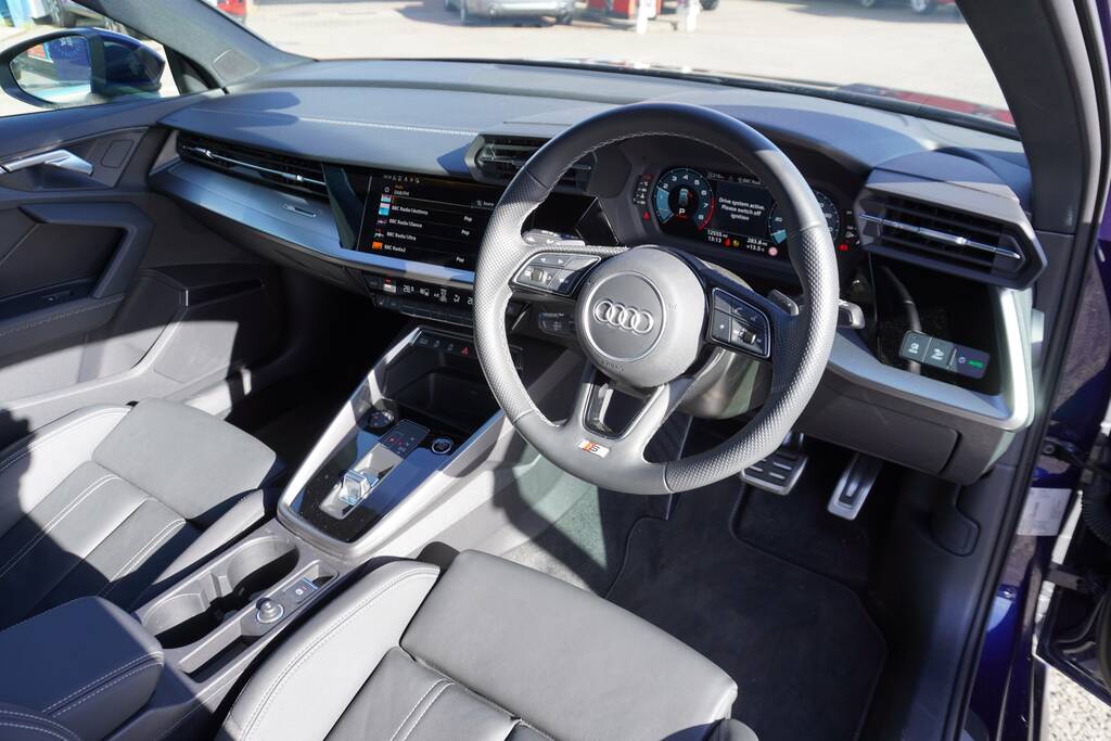Audi A3 1.0 Tfsi 30 S Line Sportback S Tronic Euro 6 Ss HG24FMP Blue #3