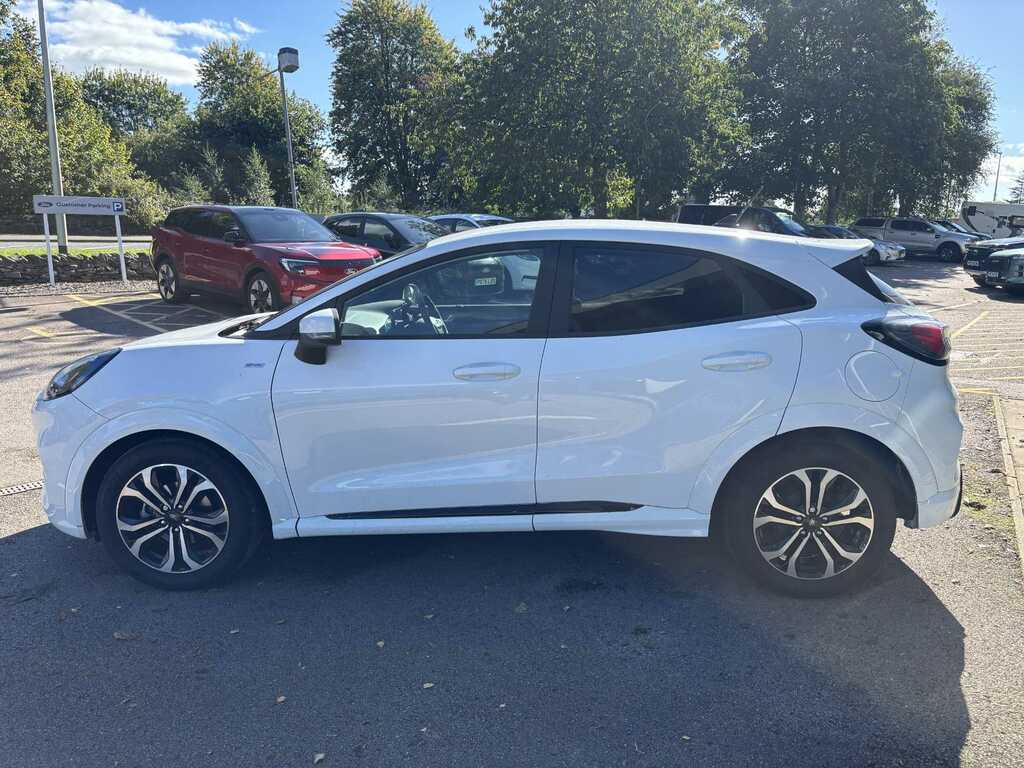 Ford Puma 1.0T Ecoboost Mhev St-line Suv Hybrid M PK23RKZ White #4