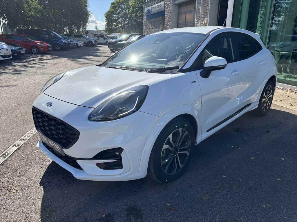 Ford Puma 1.0T Ecoboost Mhev St-line Suv Hybrid M PK23RKZ White #3