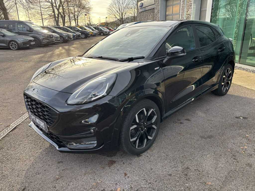 Ford Puma 1.0T Ecoboost Mhev St-line X Suv Hybrid PJ73OKM Black #3