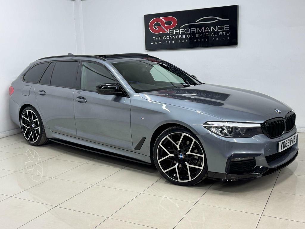 BMW 5 Series 2.0 520D M Sport Touring Euro 6 S S YD69FAS Blue #4