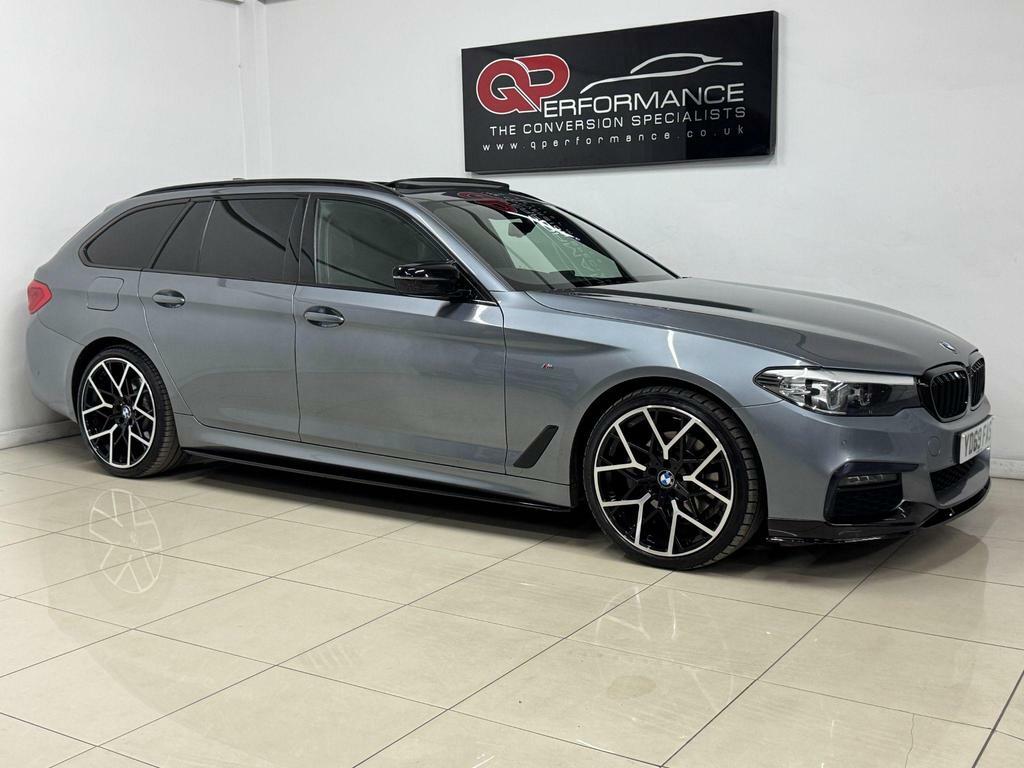 BMW 5 Series 2.0 520D M Sport Touring Euro 6 S S YD69FAS Blue #6