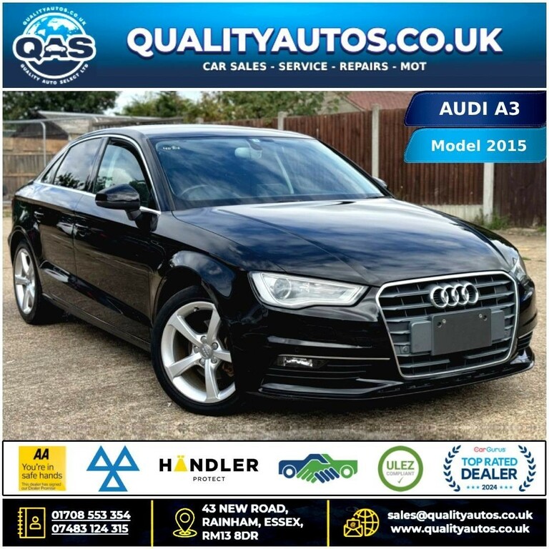 Audi A3 Audi A3 Tfsi 1.4L 65-15 Ulez Fresh Imp Black